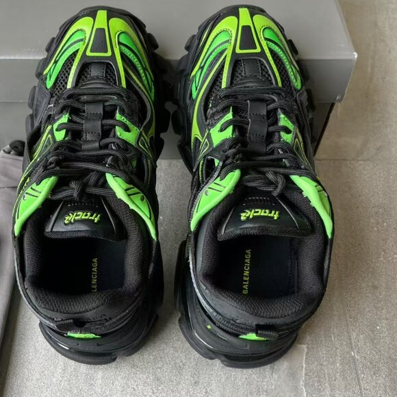 Size 12 - Balenciaga Track.2 Trainer Black Green - Picture 5 of 6